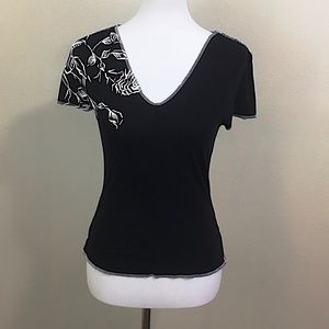 Blouse - Floral Sleeve